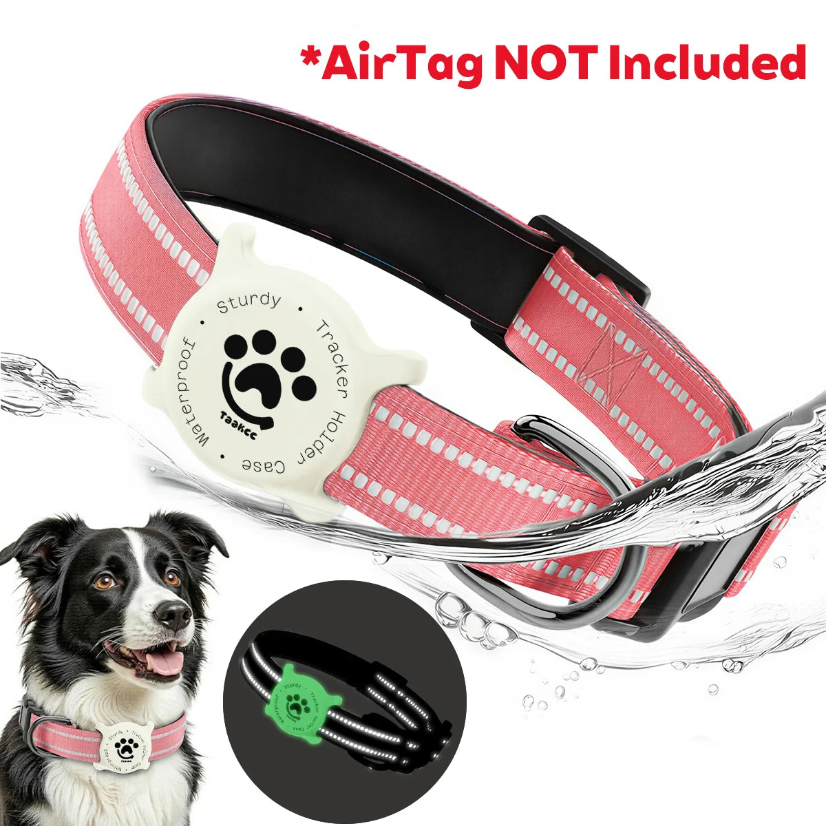 Reflective AirTag Dog Collar πβ¨π