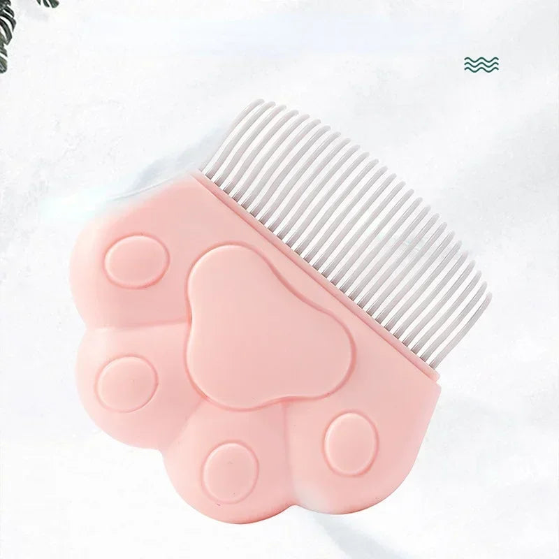 Pet Grooming Massage Tool To Remove Loose Hairs, Shell Shaped Handle, Only For Cats, Pet Supplies