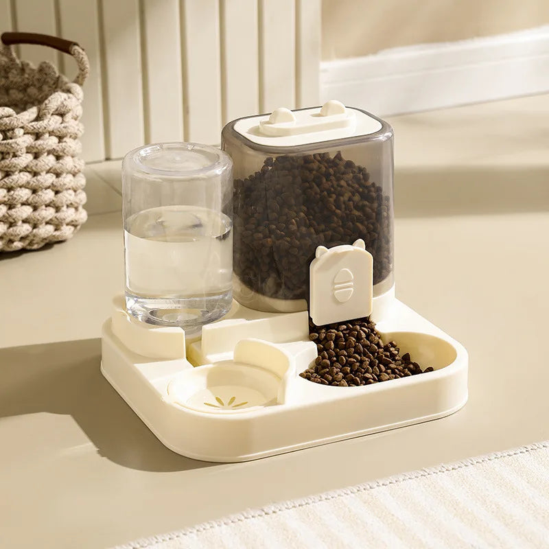 Spill-Proof Auto Pet Feeder & Water Fountain 🐱💧