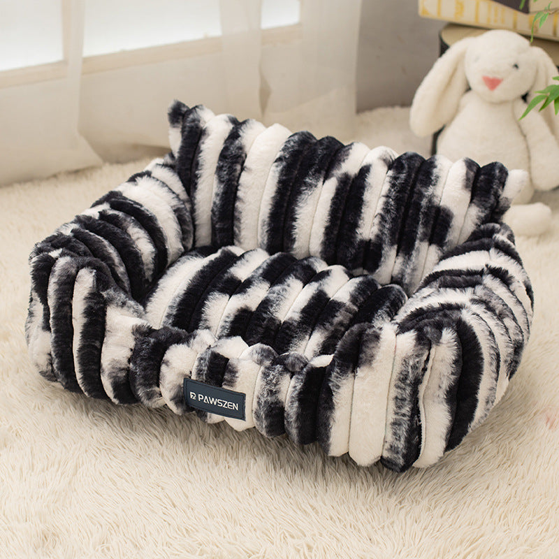 💤Your Pet's New Favorite Sleeping Spot 💤: (Large Plush Pet Sofa Bed)