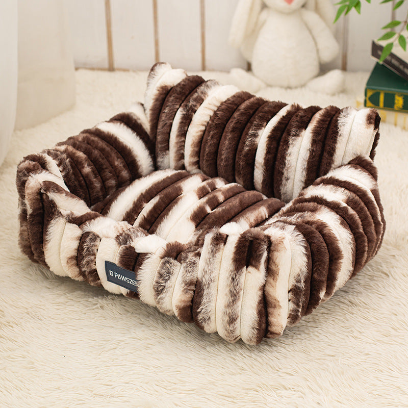 💤Your Pet's New Favorite Sleeping Spot 💤: (Large Plush Pet Sofa Bed)