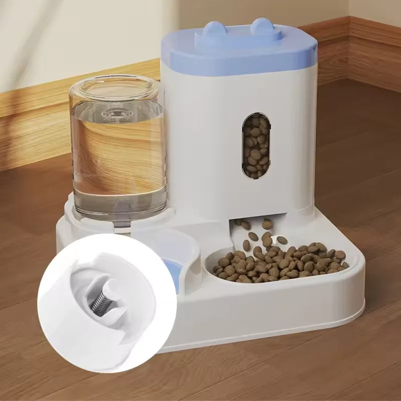 arge Capacity Automatic Pet Feeder & Water Dispenser – 2-in-1 Bowl for Cats & Dogs