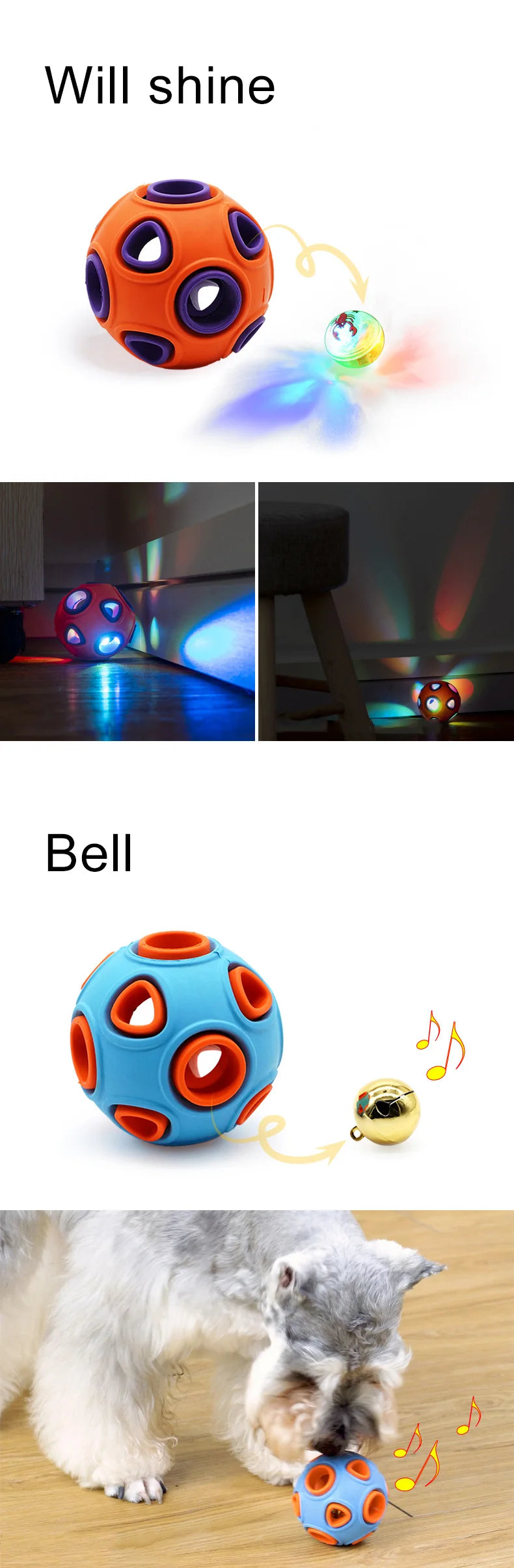 HOOPET Dog Toy Rubber Food Ball 🎾🐕🍖