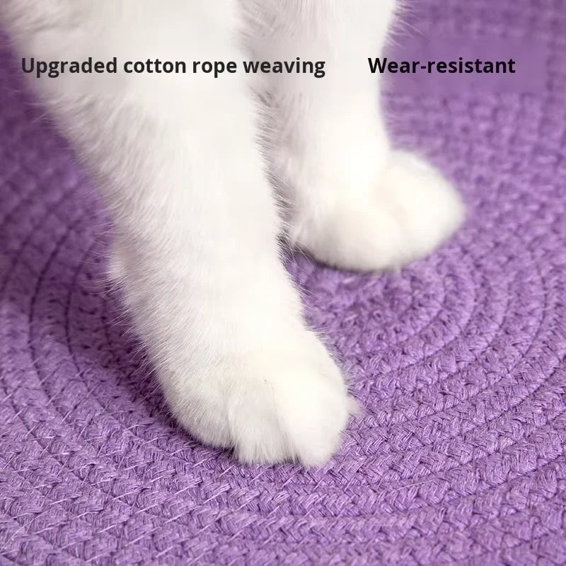 Woven Pet Bed & Scratch Mat 🐾🪵