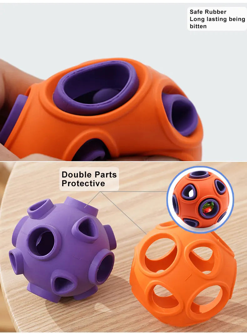 HOOPET Dog Toy Rubber Food Ball 🎾🐕🍖