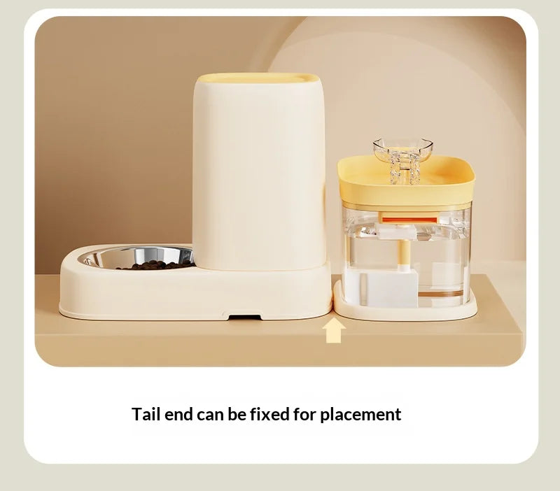 Stainless Steel Auto Pet Feeder & USB Water Bowl 🐶💧