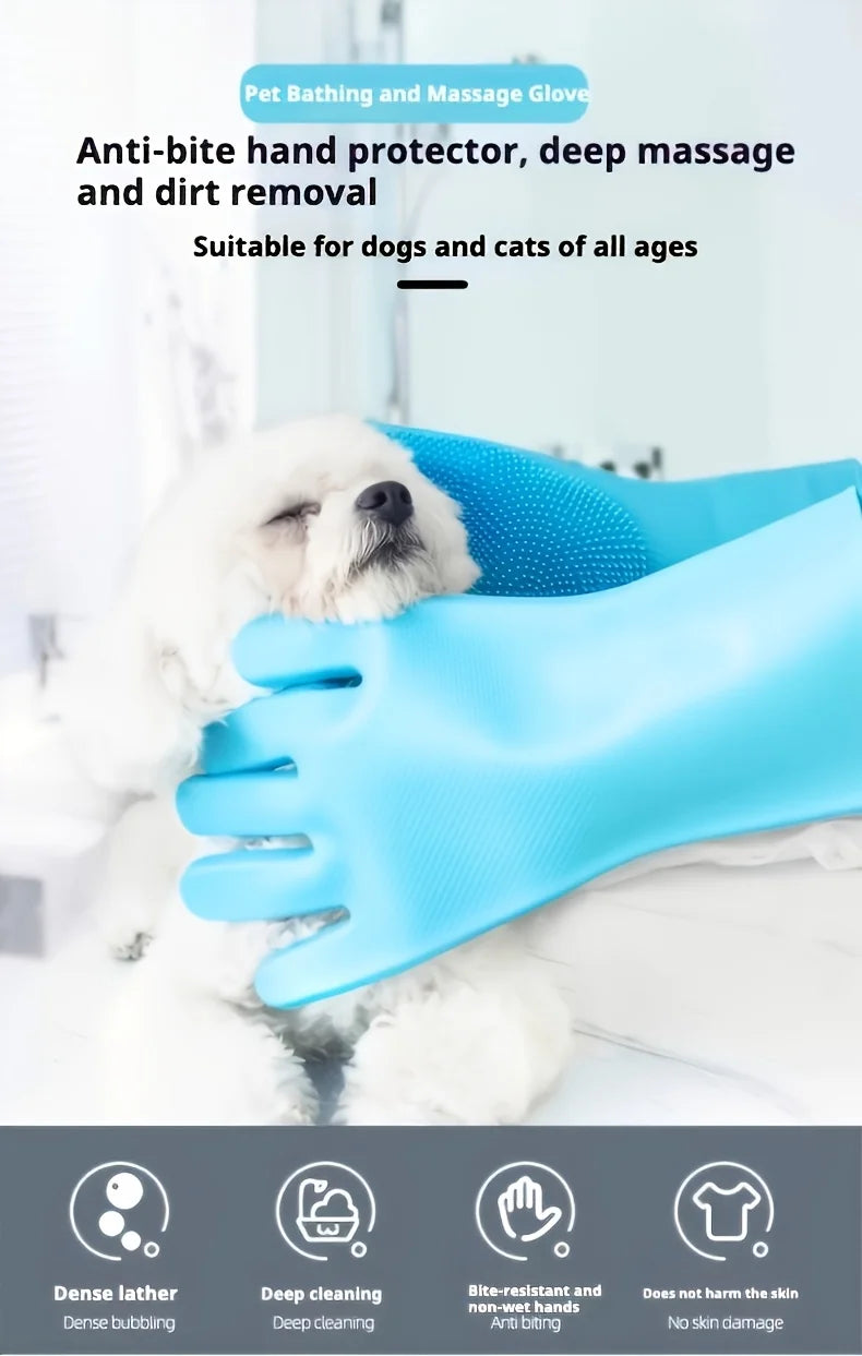 2PCS Pet Bath Brush Set 🐾🧼