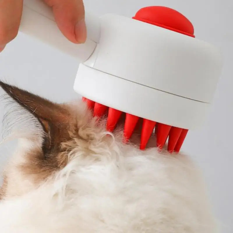 Pet Spray Comb Pet Bath Brush With Shampoo Dispenser Massage Comb Cleaning Pet Cats Dogs Brush Spray Pet Grooming Clean Tool
