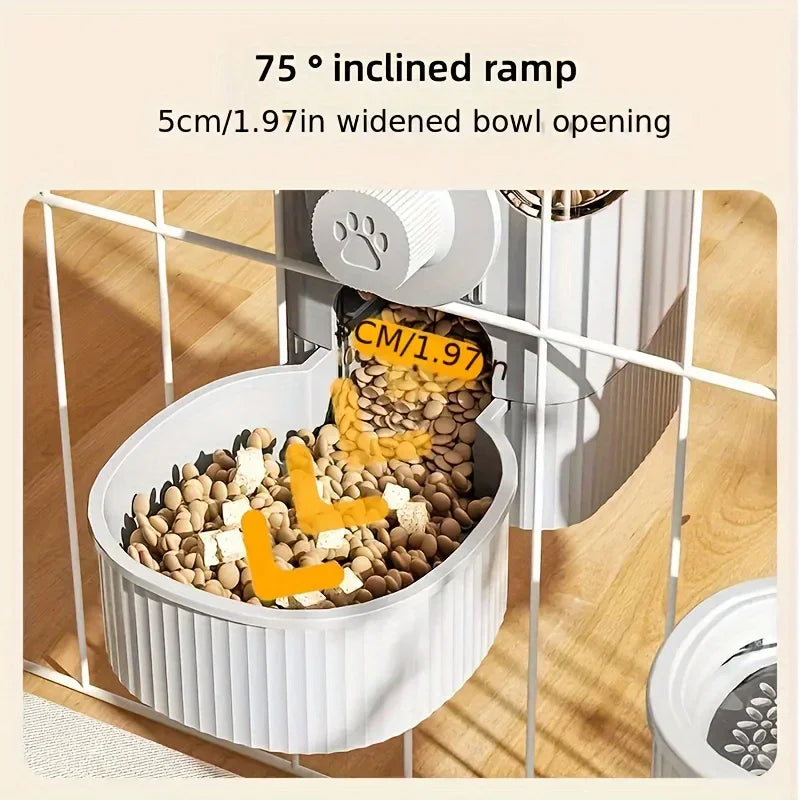 Hanging Auto Pet Feeder & Water Dispenser Set 🐾💧