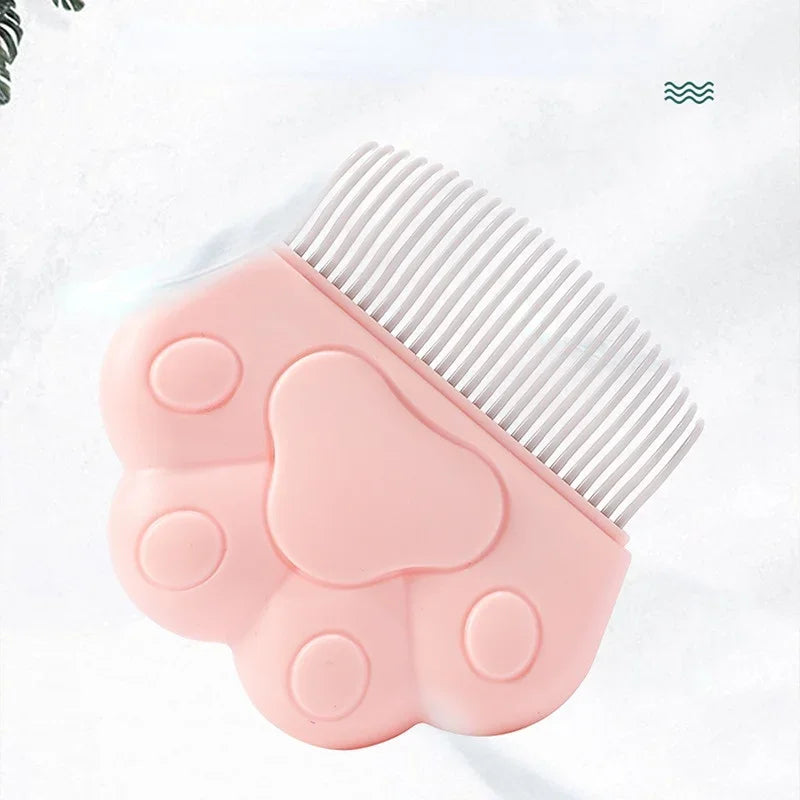 Pet Grooming Massage Tool To Remove Loose Hairs, Shell Shaped Handle, Only For Cats, Pet Supplies