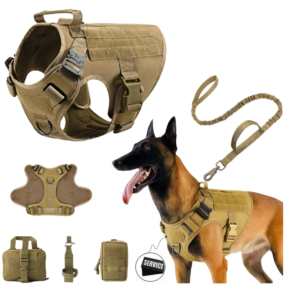Tactical No-Pull Dog Harness 🐕🎖️