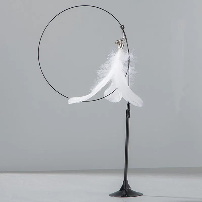 Interactive Feather Cat Teaser Toy 🐱🪶🎉