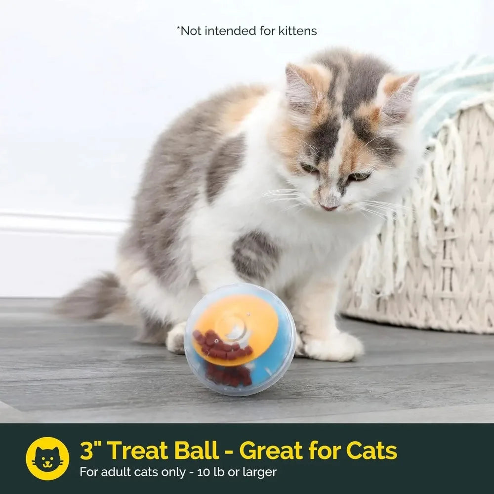 IQ Treat Ball Dog Dispenser Toy (4") 🎾🐕🧠🍖