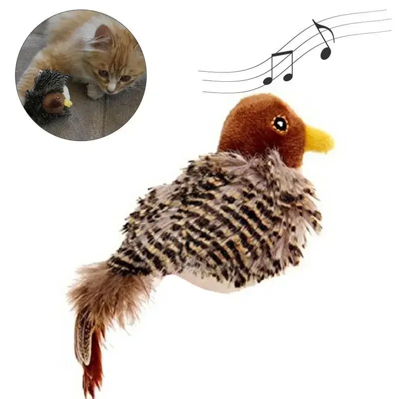 Interactive Chirping Bird Cat Toy 🐱🐦✨
