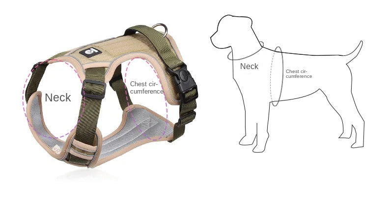 Reflective No-Pull Dog Harness 🐕✨