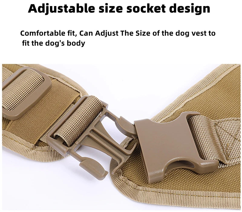 Tactical No-Pull Dog Harness 🐕🎖️