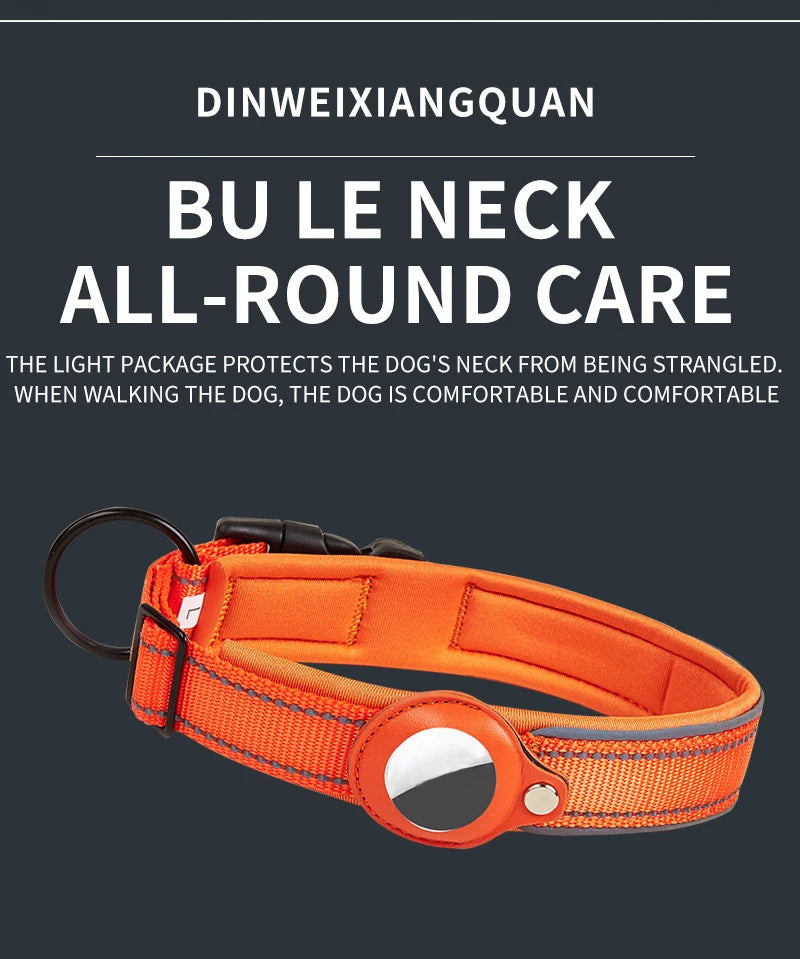 Reflective AirTag Dog Collar 🐶📍