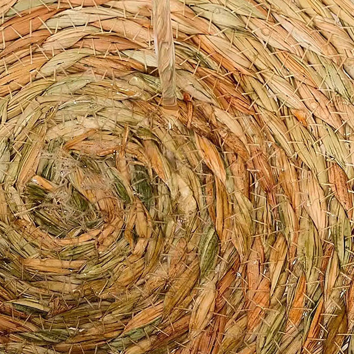 Woven Cat Bed Handmade Vine Woven Cat Nest Seasonal Warmth Pad Cat Bed Cotton Rope Round Bed for Cat Sleep with Pillow