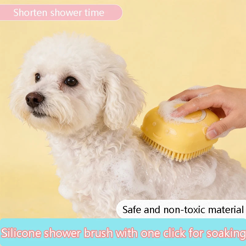 Silicone Pet Bath Brush 🐾🛁