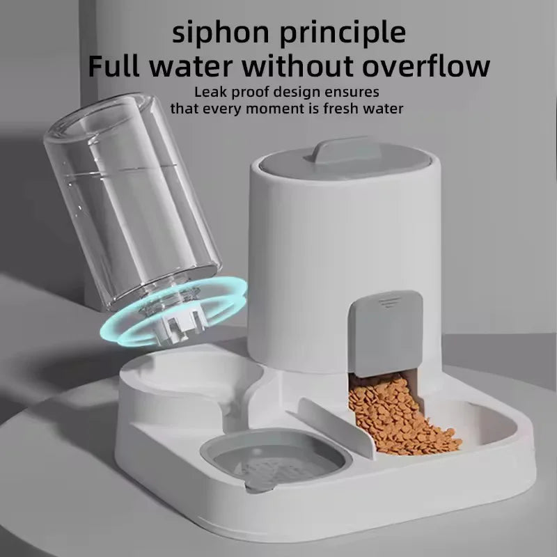 Gravity Auto Pet Feeder & Water Dispenser (Large Capacity) 🐶💧