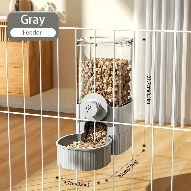 Hanging Auto Pet Feeder & Water Dispenser Set 🐾💧