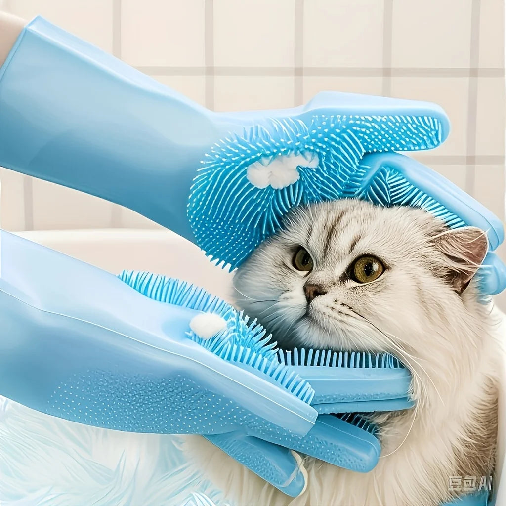 2PCS Pet Bath Brush Set 🐾🧼