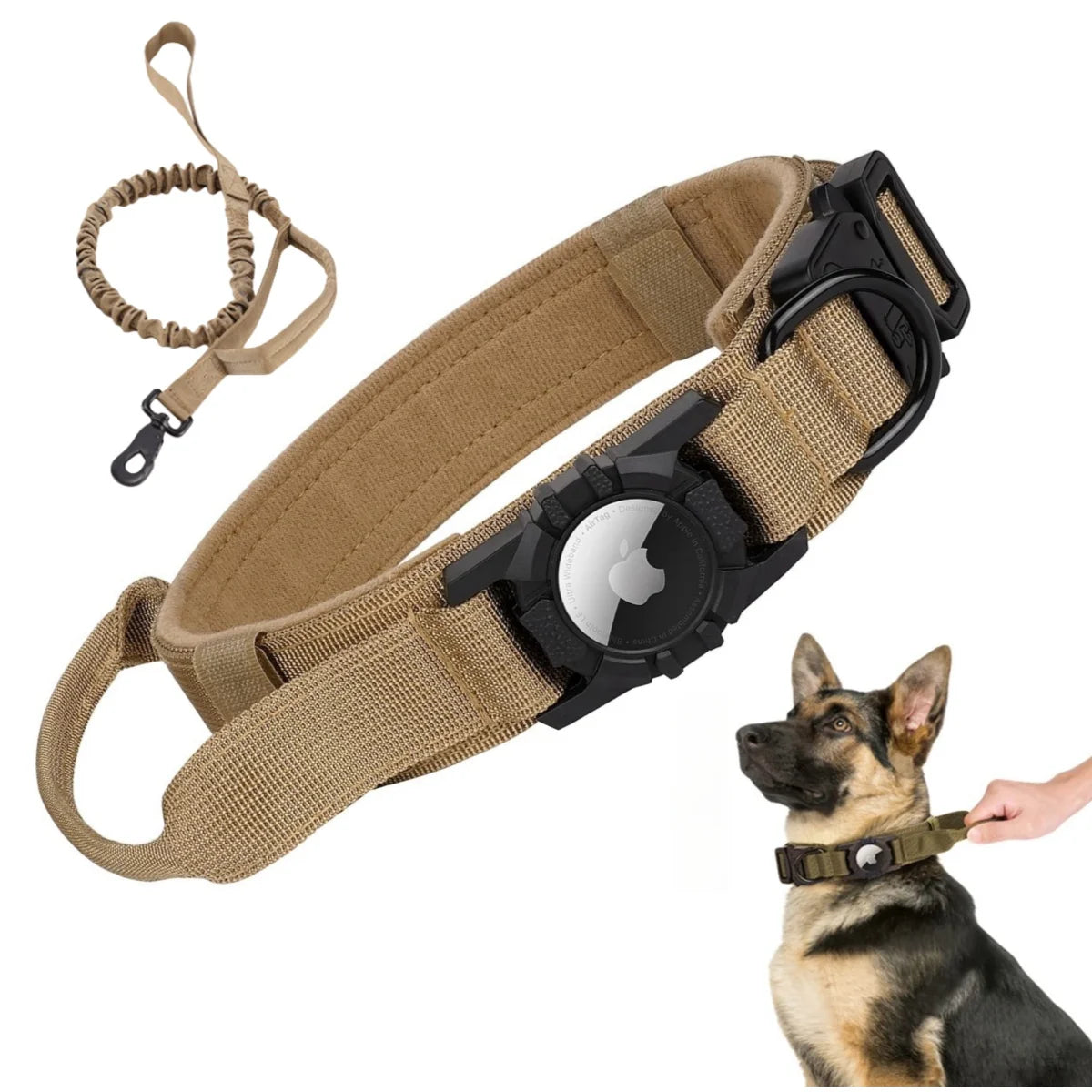Tactical AirTag Dog Collar 🐕📍