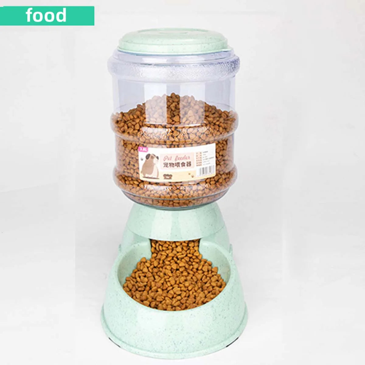 3.8L Automatic Pet Feeder & Water Dispenser – Large Capacity Bowl for Cats & Dogs