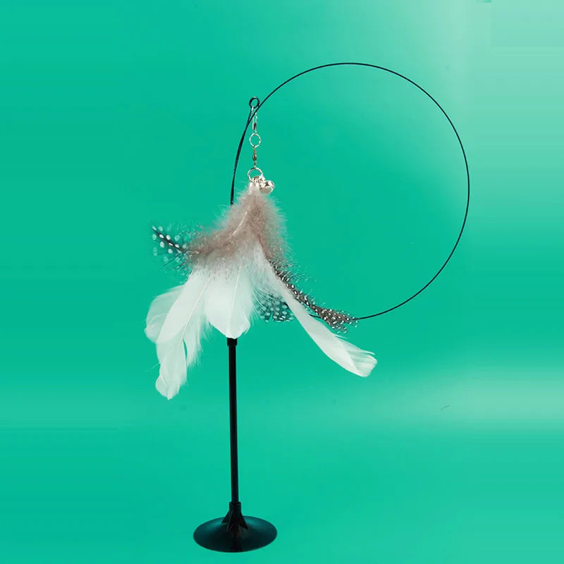Interactive Feather Cat Teaser Toy 🐱🪶🎉