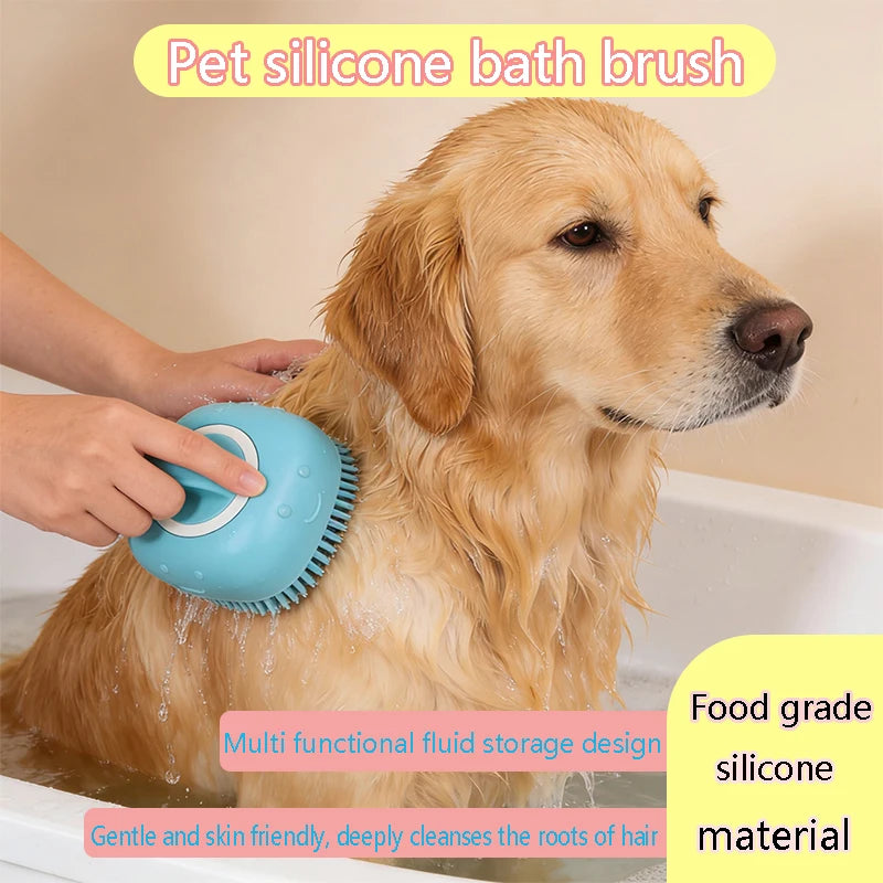 Silicone Pet Bath Brush 🐾🛁