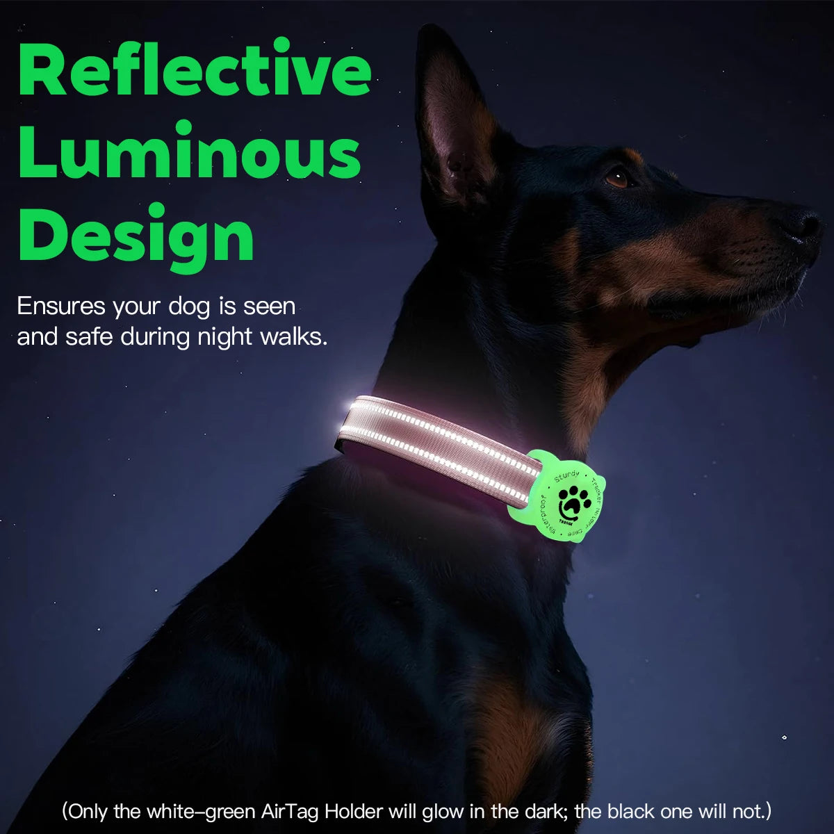 Reflective AirTag Dog Collar 🐕✨📍