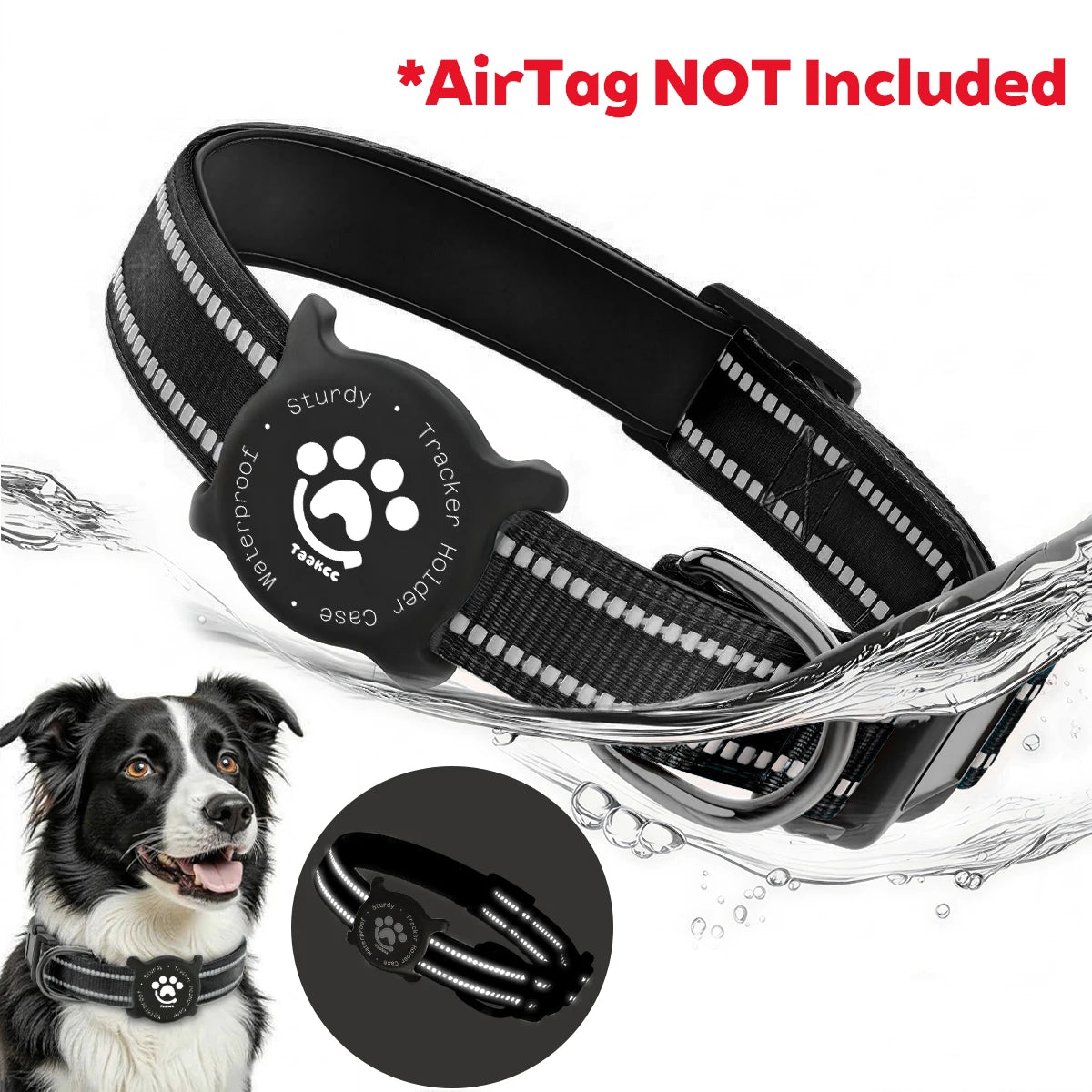 Reflective AirTag Dog Collar 🐕✨📍