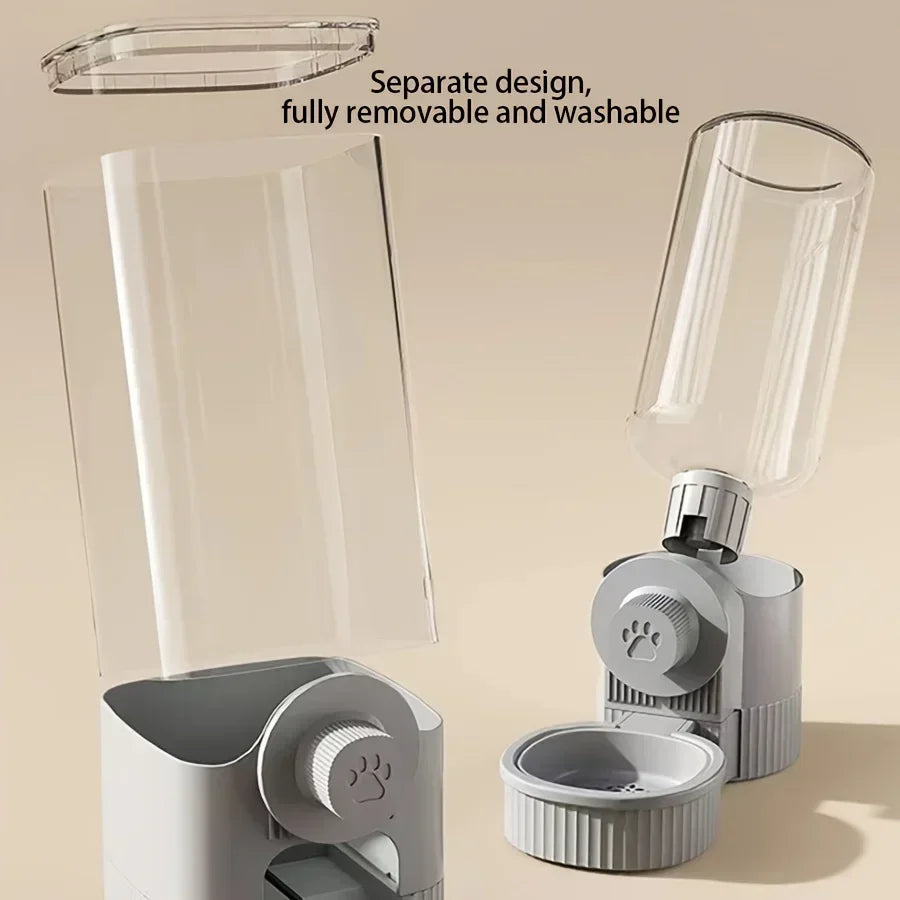 Hanging Auto Pet Feeder & Water Dispenser Set 🐾💧