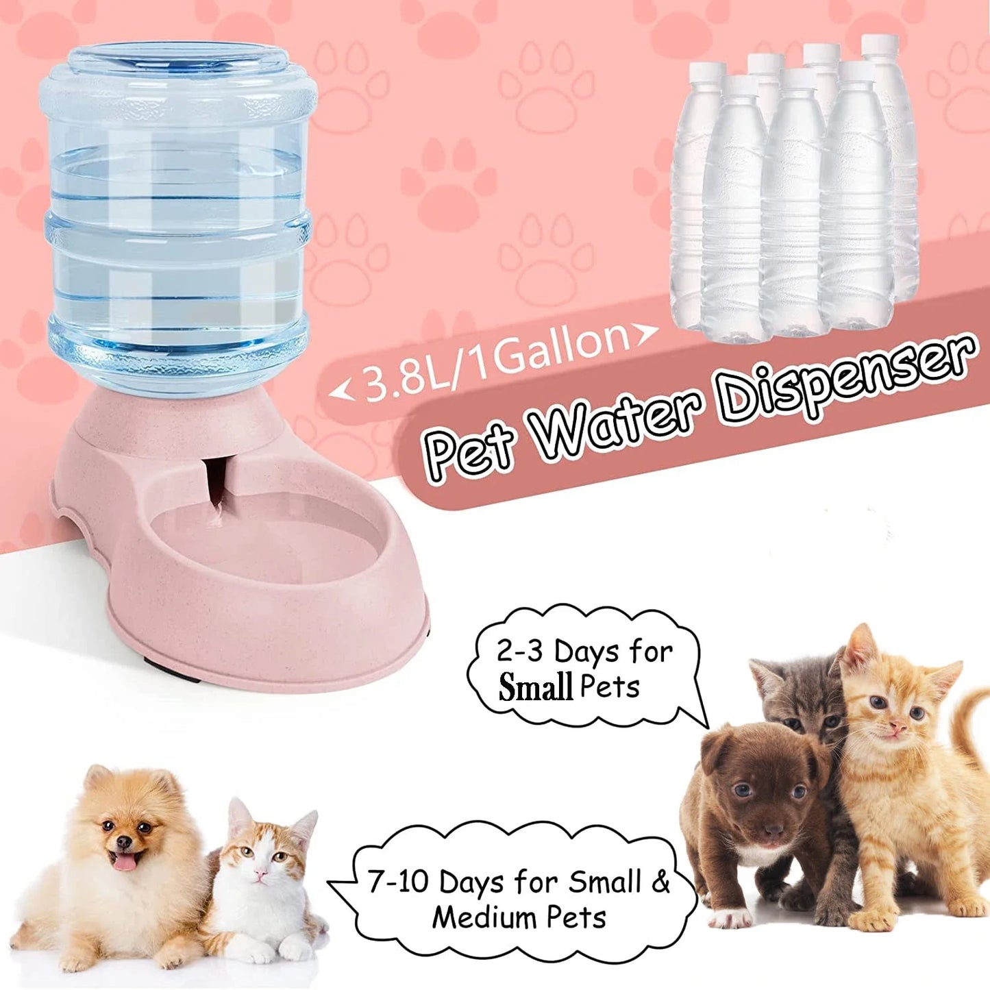 🐶🐱Never-Empty Auto Pet Feeder & Water Dispenser💧