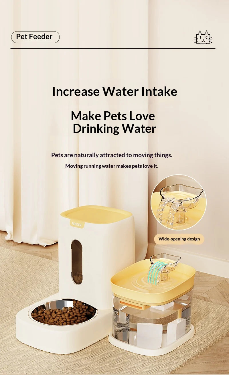 Stainless Steel Auto Pet Feeder & USB Water Bowl 🐶💧