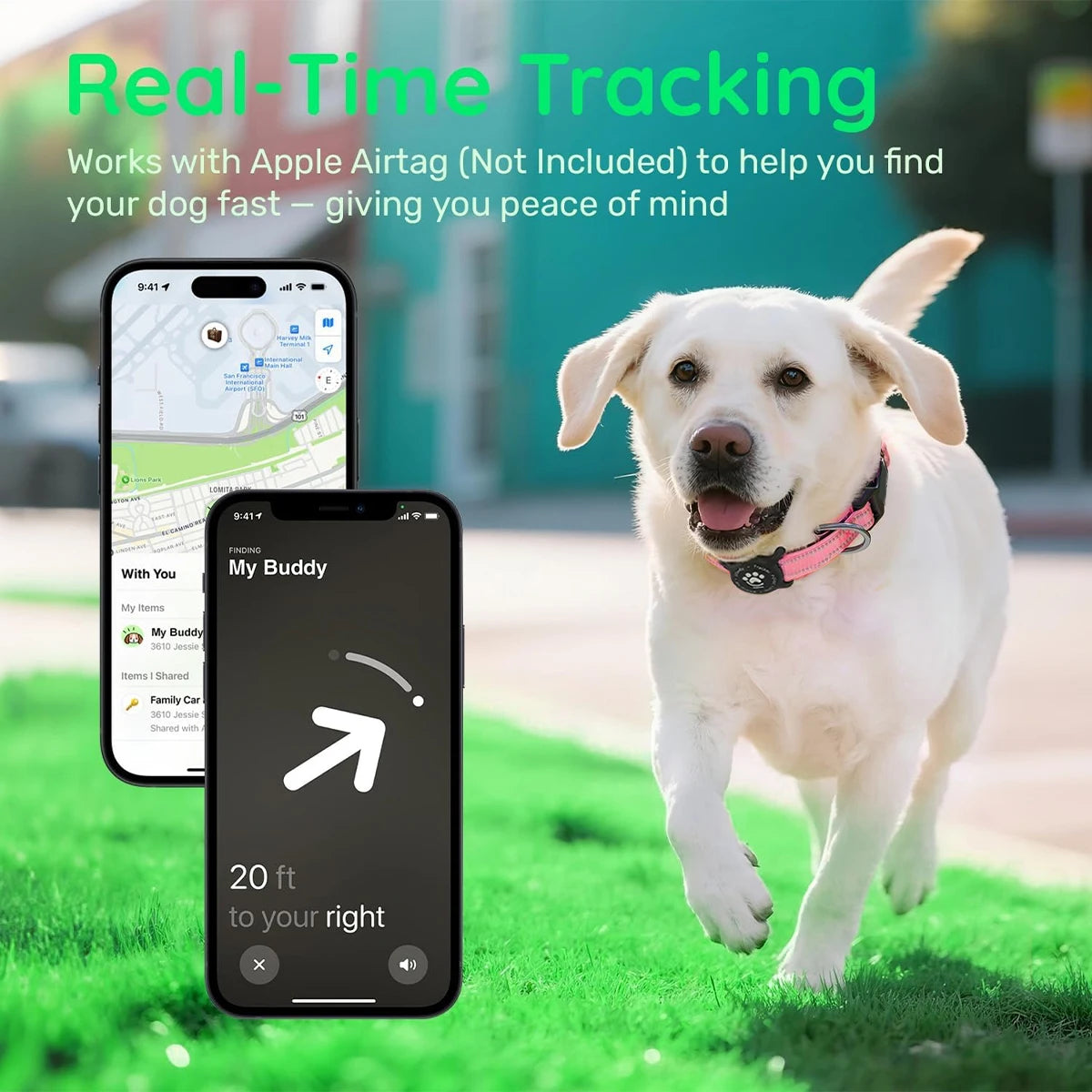 Reflective AirTag Dog Collar 🐕✨📍