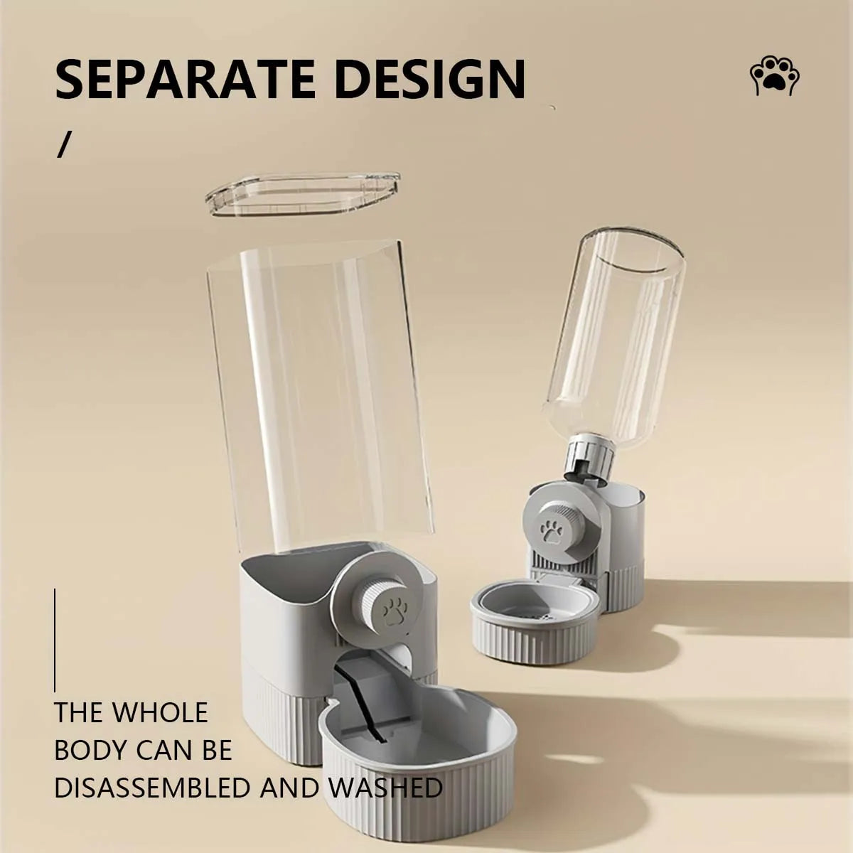 Hanging Auto Pet Feeder & Water Dispenser Set 🐾💧