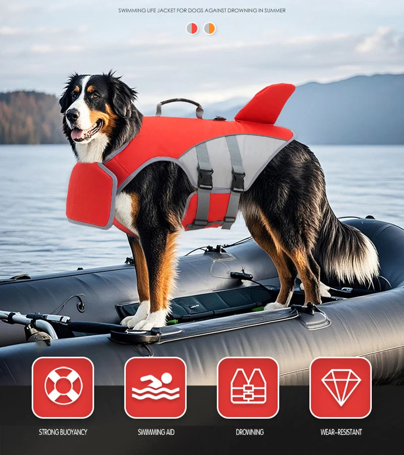 Shark Dog Life Jacket 🦈🐶