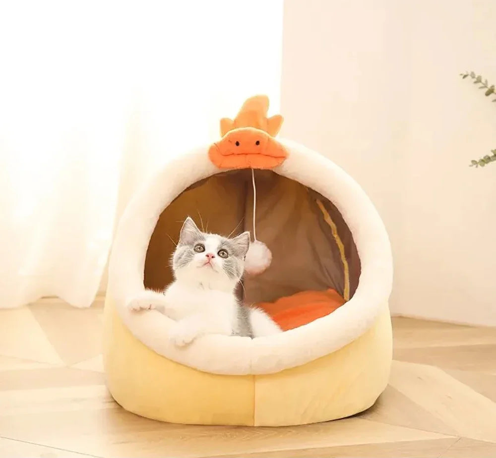 Washable Pet Lounger Cushions, Cat Mat Beds, Warm And Soft Baskets, Cozy Warm Cat Kennels House Tents, Small Pet Dogs For Winter