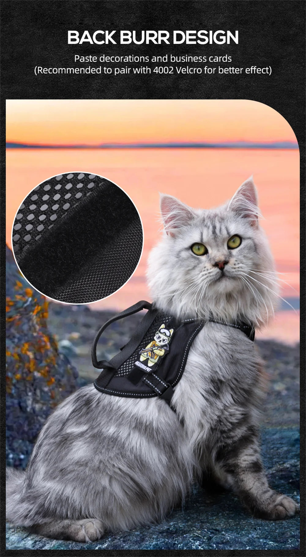 Tactical Cat Harness & Leash 🐱🎽