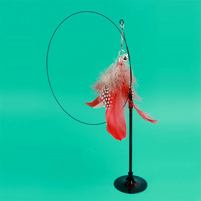 Interactive Feather Cat Teaser Toy 🐱🪶🎉