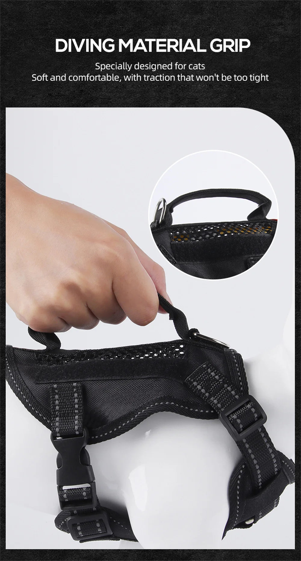Tactical Cat Harness & Leash 🐱🎽