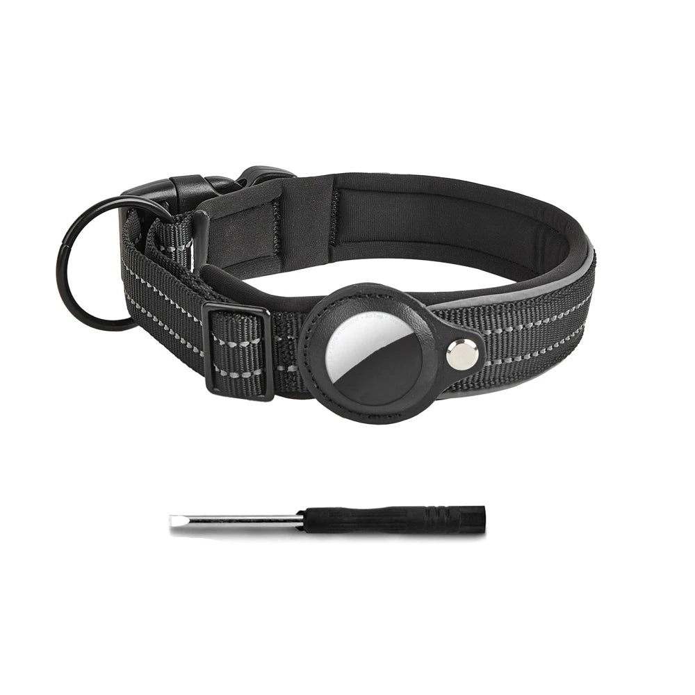 Reflective AirTag Dog Collar 🐶📍