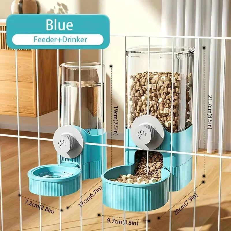Hanging Auto Pet Feeder & Water Dispenser Set 🐾💧