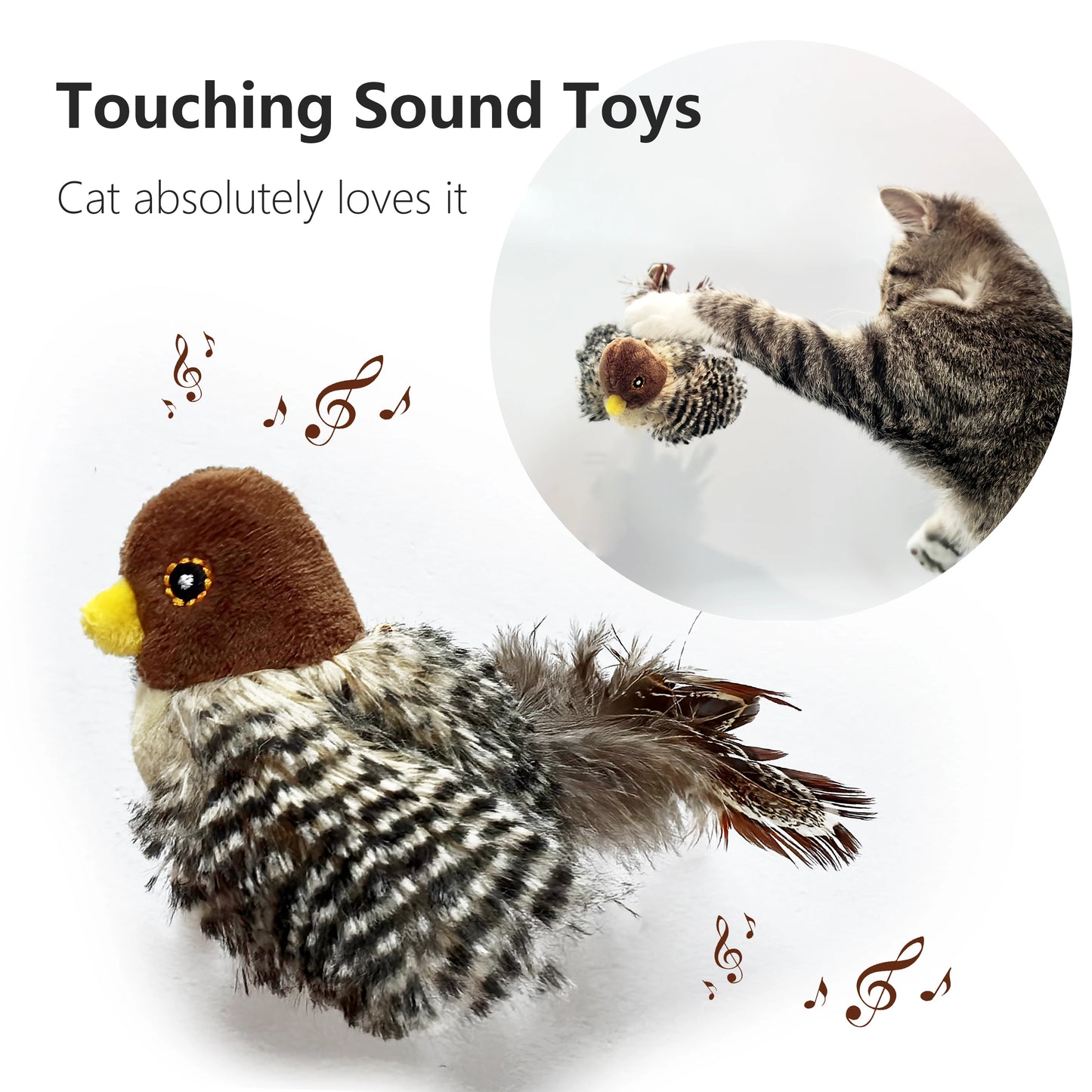 Interactive Chirping Bird Cat Toy 🐱🐦✨