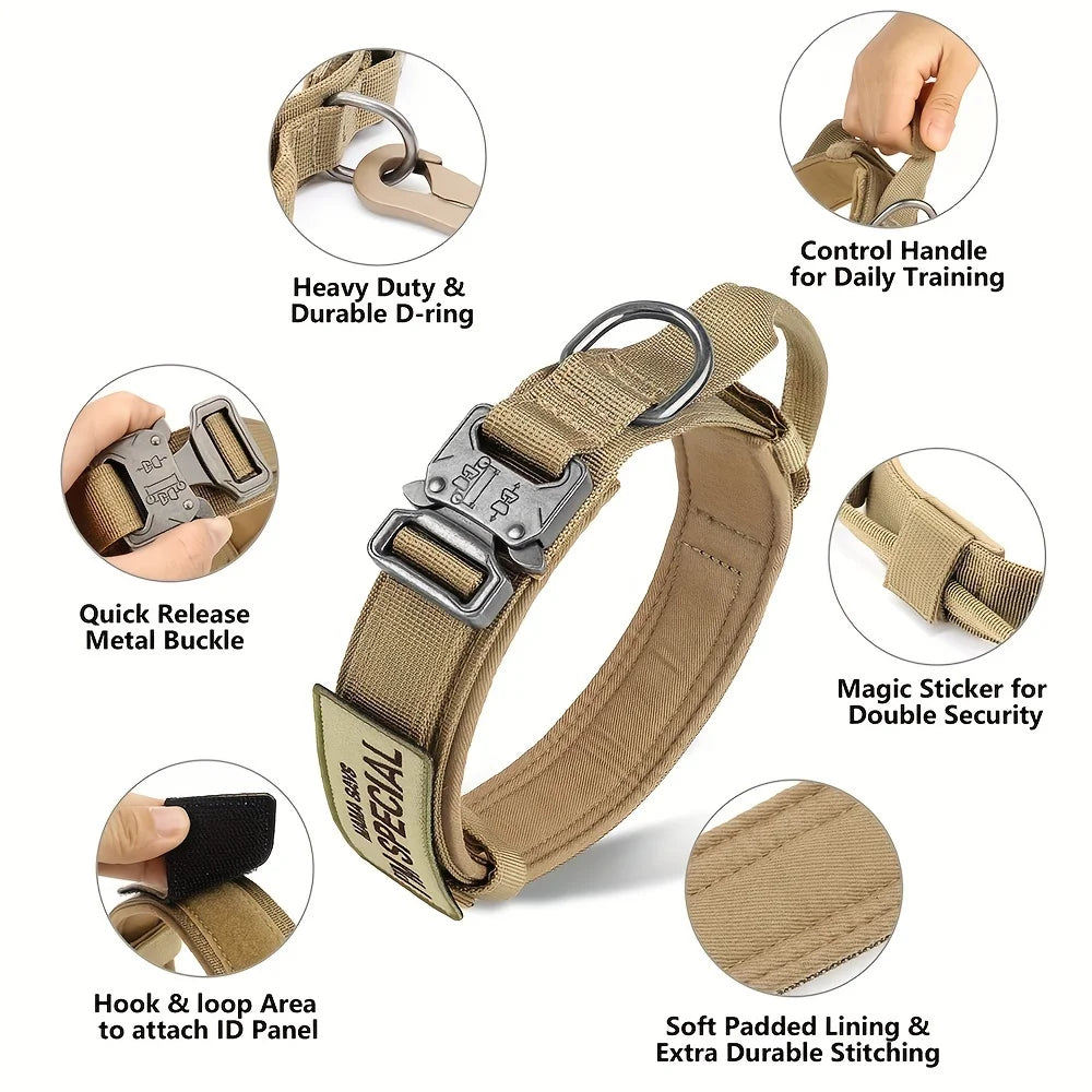 Heavy Duty Tactical Dog Collar 🐕🧭
