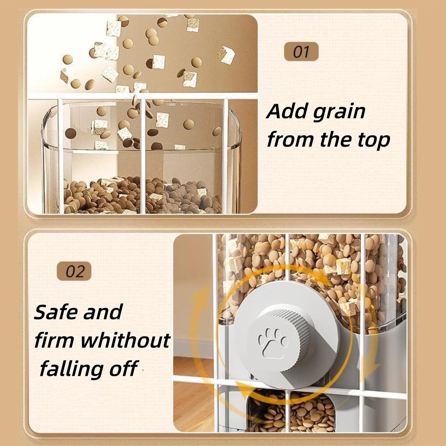 Hanging Auto Pet Feeder & Water Dispenser Set 🐾💧