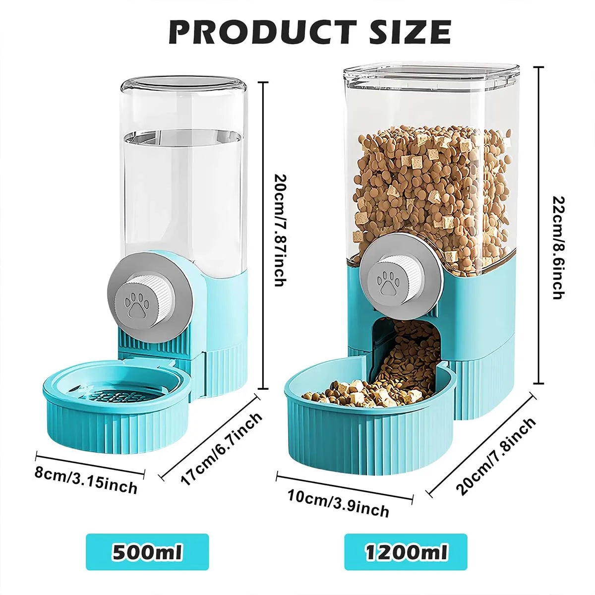 Hanging Auto Pet Feeder & Water Dispenser Set 🐾💧