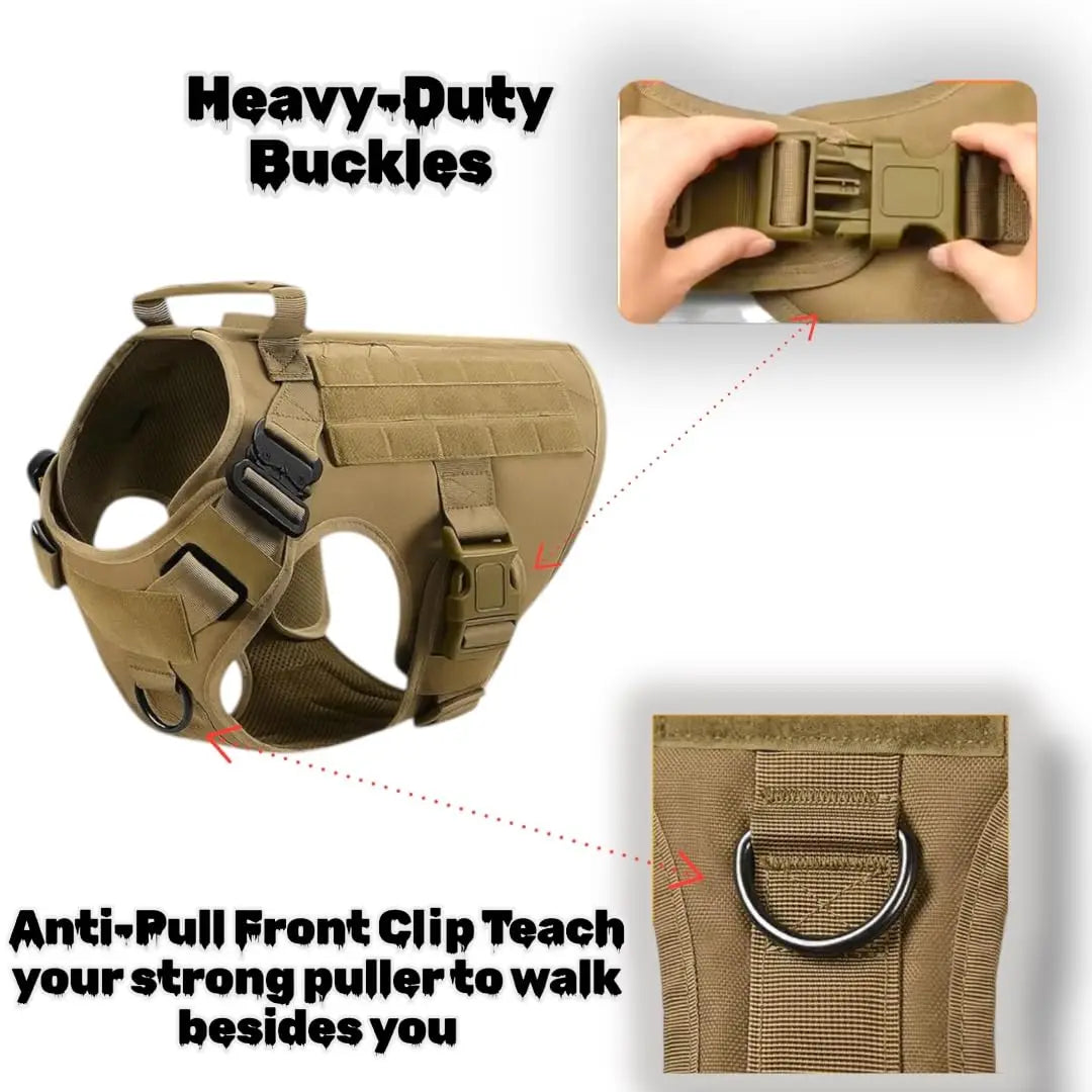 Tactical No-Pull Dog Harness 🐕🎖️