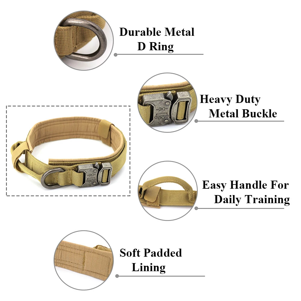 Heavy Duty Tactical Dog Collar 🐕🧭